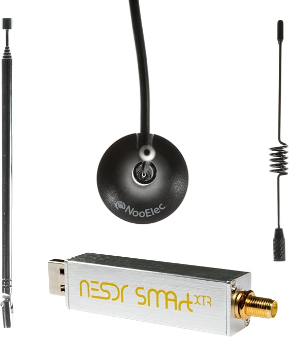 NooElec NESDR SMArt XTR Bundle - Premium RTL-SDR w/Extended Tuning Range, Aluminum Enclosure, 0.5PPM TCXO, SMA Input