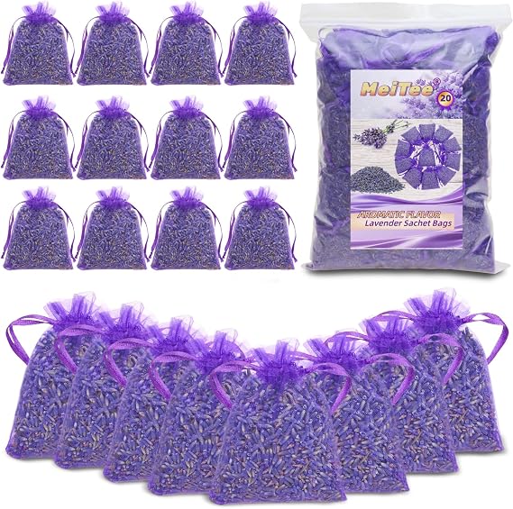 French Lavender Sachets, 20 Pack