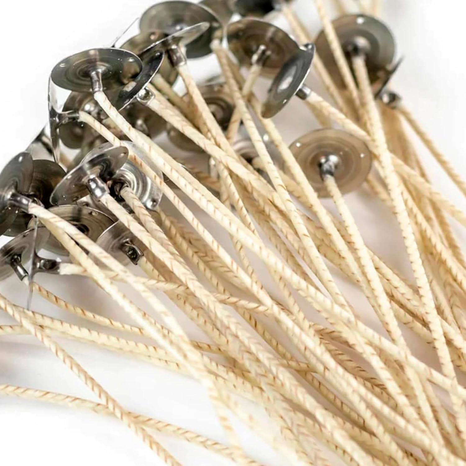 CD-5 Candle Making Wicks, Ideal for Vegetable-Based Waxes, Flat Braided, Coreless Wicks for Candle Making & Consistent Flame, 6" Length, Pack of 100