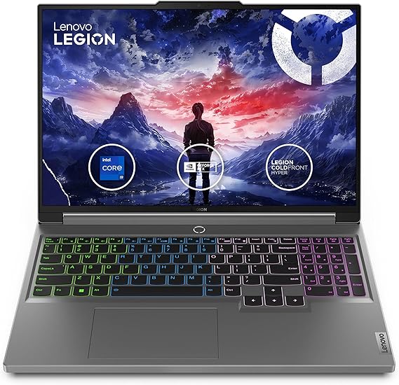 Lenovo 2024 Gaming Laptop | Legion 5 | Intel 24-Core i9-14900HX | NVIDIA GeForce RTX 4060 | 64GB DDR5 | 2TB SSD | 16" 2560 x 1600 165Hz | Win11 Pro - Wi-Fi 6E - BT 5.2 - RGB Backlit KB - Luna Grey