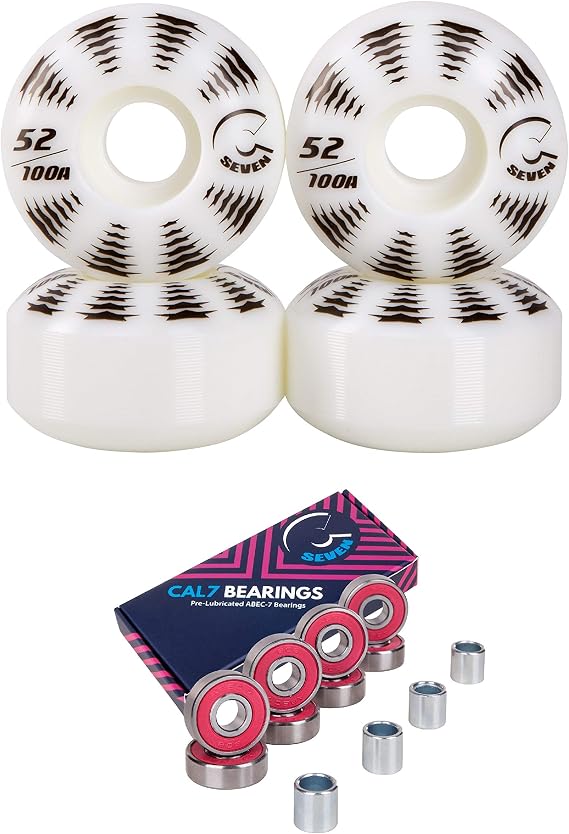 Cal 7 52mm Skateboard Wheels with Bearings