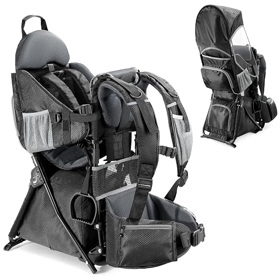 besrey Toddler Hiking Backpack Carrier-Adjustable Padded Shoulder Straps