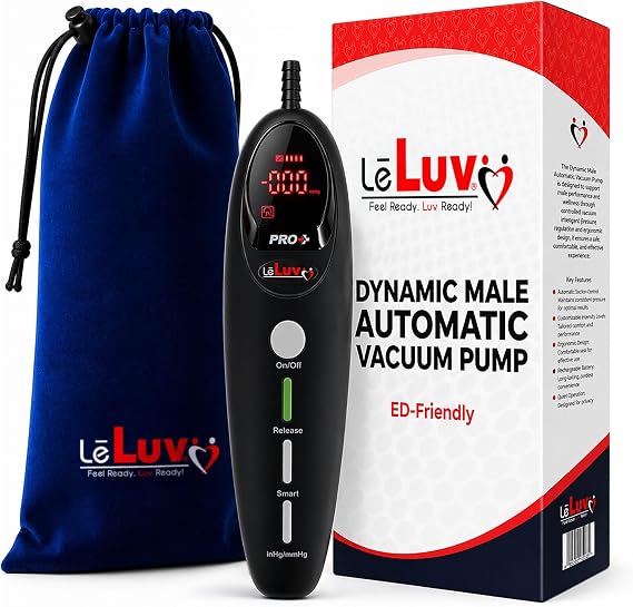 LeLuv Magna Pro LCD Electric Vacuum Pump Controller, 10 Pulse Modes, Black