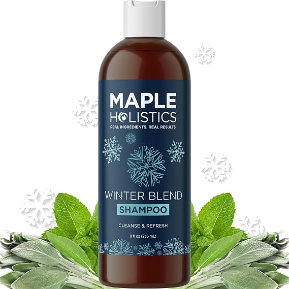 Sulfate Free Hard Water Shampoo - Deep Clarifying Shampoo for Build Up of Product and Minerals with Five Cleansing Mint Essential Oils for Replenishing Hydration and Hair Shine - Vegan & Cruelty Free