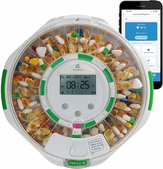 WiFi Automatic Pill Dispenser with App Remote Monitoring