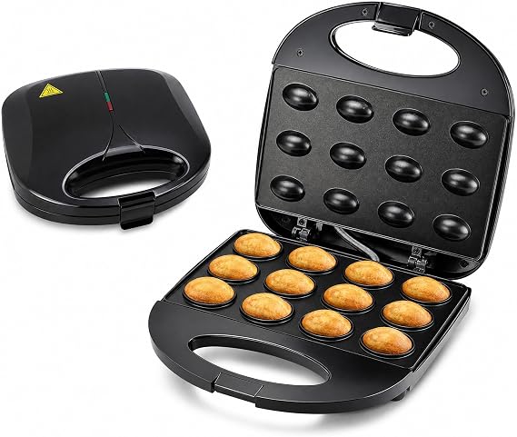 Electric Walnut Cookie Maker - 12 Mini Nut Cakes in 3 Minutes