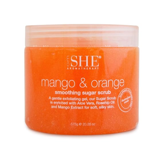 OM SHE Aromatherapy Mango & Orange Sugar Scrub
