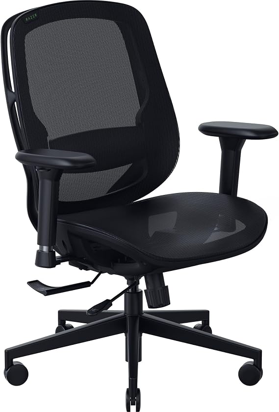 Razer Fujin Mesh Ergonomic Gaming Chair, Ultra-Durable & Breathable | 130 Degree Recline, Adjustable Lumbar Support, 3D Padded Armrests, Premium Frame, Sturdy Build