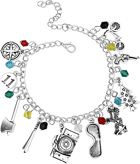 Stranger Themed Things Charm Bracelet - ST Merchandise Charms Friendship Costume Christmas Jewelry for Men Women | [J100048] Strnge Thing