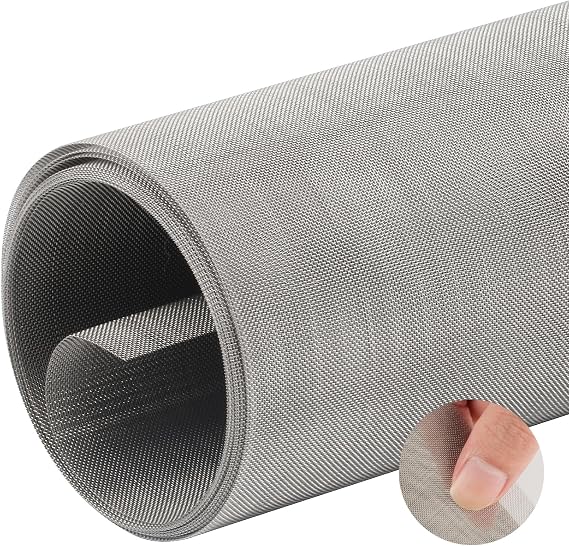 Stainless Steel 60 Mesh Wire Roll, 30x200cm Screen for Vents & Windows
