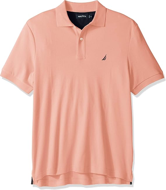 Nautica Men's Classic Fit Short Sleeve Solid Soft Cotton Polo Shirt Polo Shirt