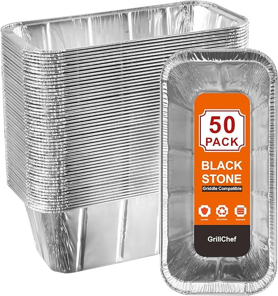 GrillChef 50-Pack Grease Cup Liners Griddle Accessories for Blackstone