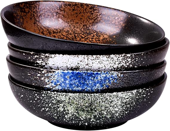 Ceramic Pasta Bowl Set of 4, 37.2 oz Porcelain Serving Bowl