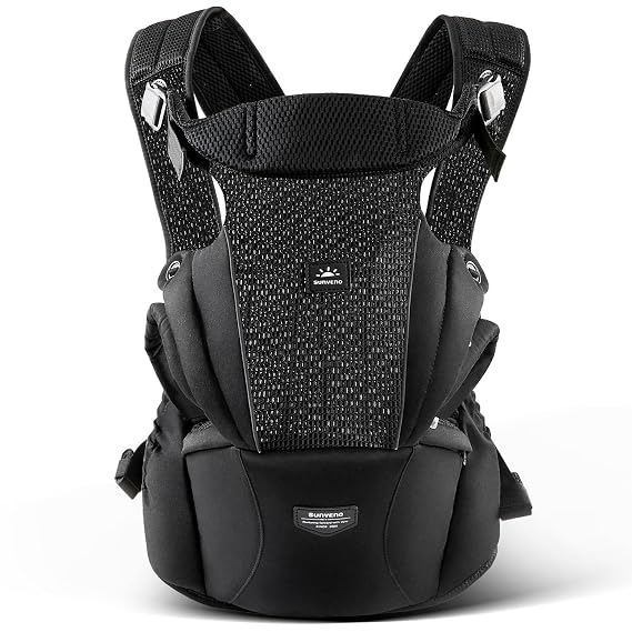 SUNVENO Baby Hip Carrier, Baby Carrier with Hip Seat, Patented Ergonomic Support for Heavy Babies, Lightweight Breathable Design, 7-45 lbs