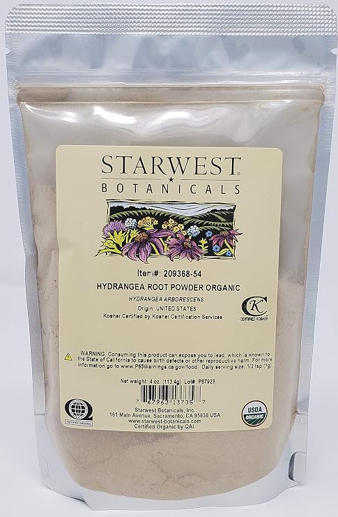 Hydrangea Root Powder Org 4oz