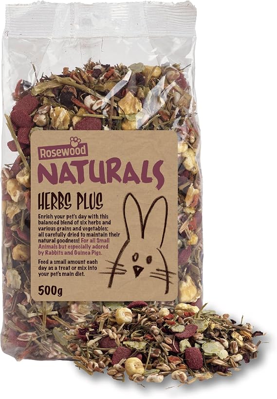 Naturals Rosewood Herb Plus Small Animal Treat (500g)