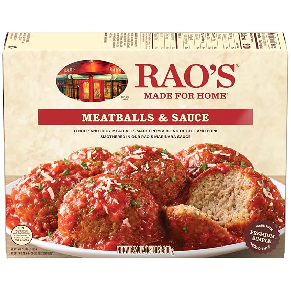 Rao's Made For Home Meatballs & Sauce Frozen Meal, 24 oz