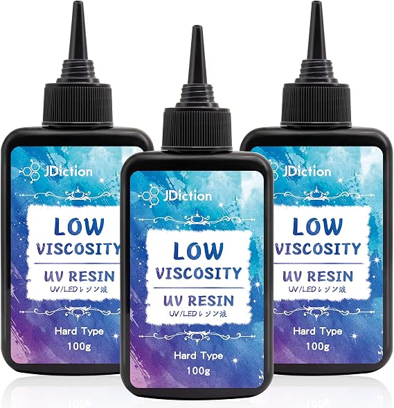 JDiction UV Resin, 300g Low Viscosity Hard Resin for Jewelry Making