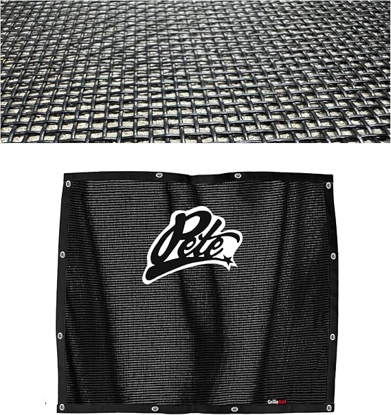 Black Pete Mesh Bug Screen Fits Peterbilt 589 (Installation Hardware Included)(RJE-75703)