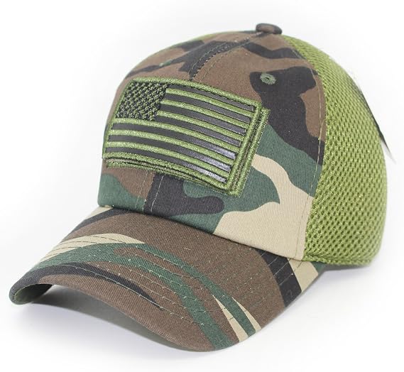 Pit Bull U.S. Flag Patch Baseball Cap Hat