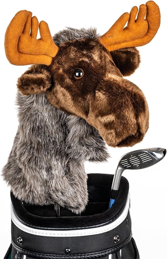 Daphne's Headcovers Moose Driver Headcover | Premium Driver Headcovers | Funny Golf Club Covers | Stylish Protection for Your Clubs | Men's Golf Gear | Driver Headcover for Men and Women