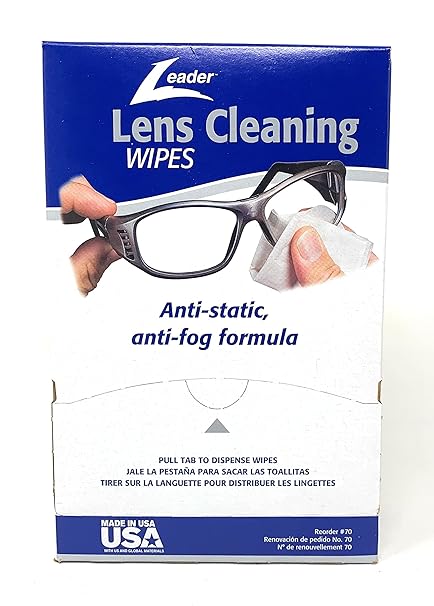 Leader Lens Cleaning Towelette Dispenser, Pack of 100 - 70-AMAZON