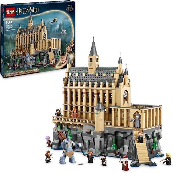 LEGO Harry Potter Hogwarts Castle: The Great Hall Collectable Wizard Toy with 11 Mini Figures Including Hermione Granger Magic Gift for Boys and Girls 76435