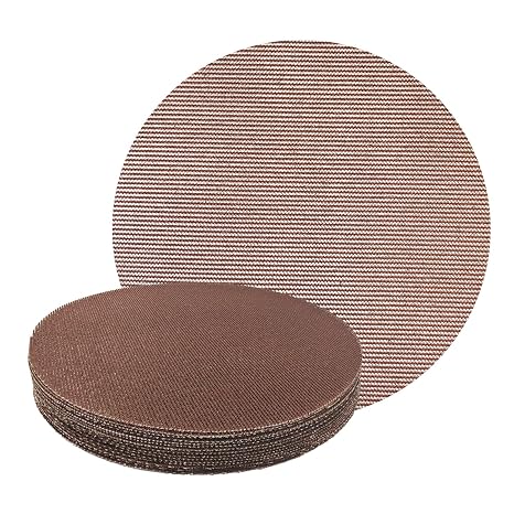 20 Pcs 9-Inch Mesh Sanding Discs, 120 Grit, Hook and Loop, Low-Dust Drywall Sandpaper for Electric Sanders, Pole Sanders & Dustless Drywall Sander with Vacuum