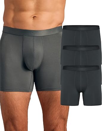 True Classic Mens Underwear Mens Boxer Briefs Pack, 6 Boxer Brief & 4 Trunk Novelty Underwear for Men, Micromodal