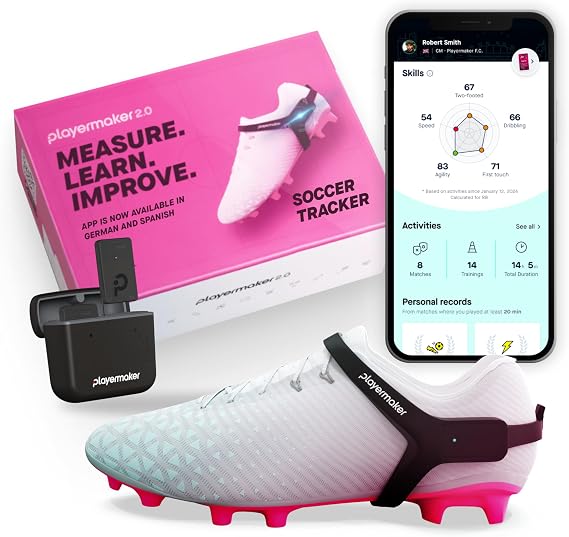 Playermaker 2.0 Smart Soccer Tracker, Wearable AI Sensor & FIFA Certified.