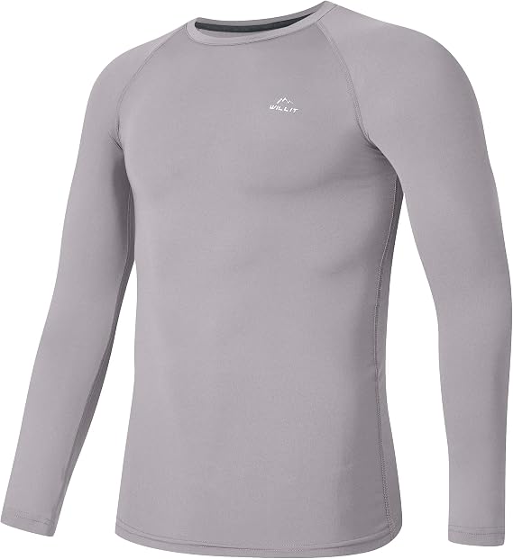 Willit Boys' Compression Shirts Youth Long Sleeve Football Undershirts Kids Quick Dry Baseball Baselayer
