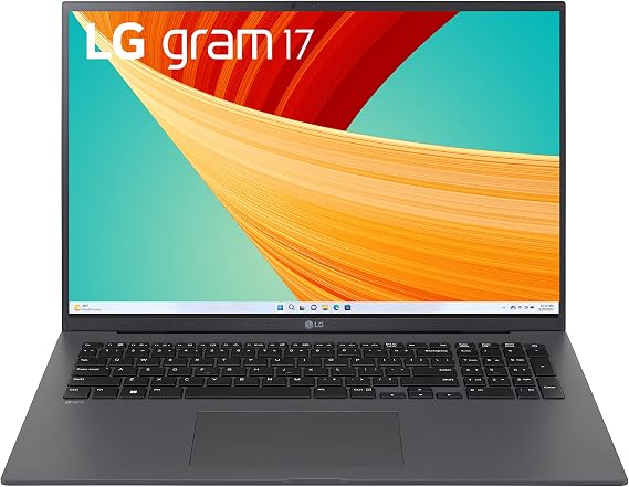 LG gram 17 Lightweight Laptop, Intel 13th Gen Core i7 Evo Platform, Windows 11 Home, 32GB RAM, 2TB SSD, Gray