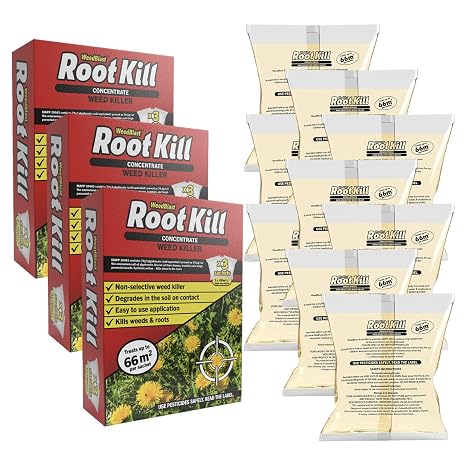 Weedblast Rootkill Concentrated Weedkiller 9 x 100ml Sachets Boxed