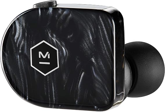 Master & Dynamic MW07 Plus True Wireless Earphones - Noise Cancelling with Mic Bluetooth, Lightweight in-Ear Headphones - Black Quartz
