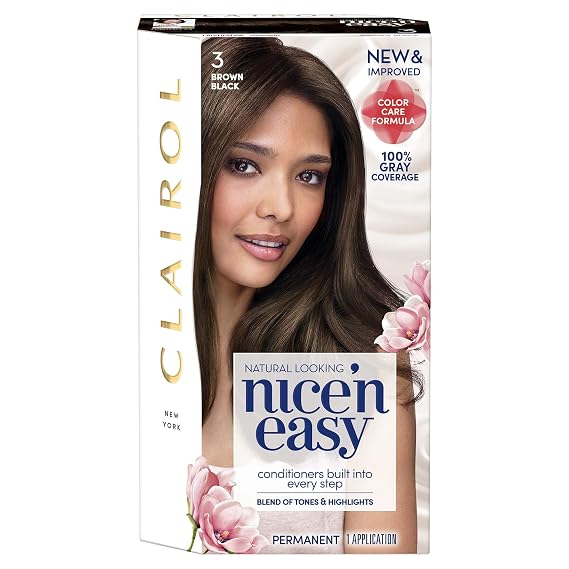 Clairol Nice 'N Easy 3 Brown Black 1 Kit