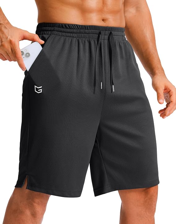 G Gradual Men's Athletic Shorts with Pockets 9"/ 11" Long Basketball Shorts