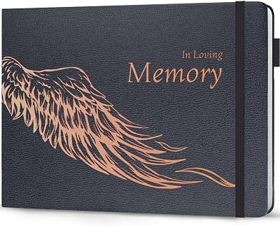 Legend Planner Funeral Guest Book for Memorial Service Hard Cover Celebration of Life Guest Book Memorial Book for Funeral Signing 600 Guest Entries, Hardcover, 10 x 7 Mystic Gray