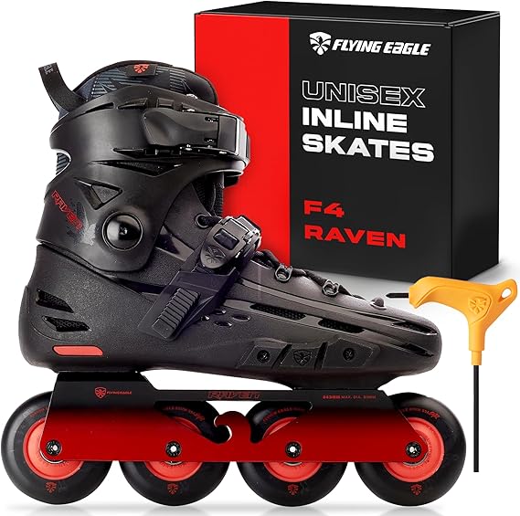 FlyingEagle F4 Raven Inline Skates, Urban Rollerskates for Men and Women