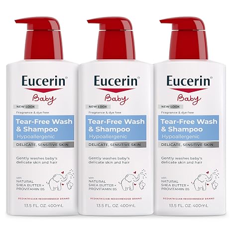Eucerin, Baby, Wash and Shampoo, Fragrance Freee, 13.5 fl oz (400 ml)