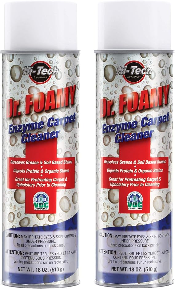 HI-TECH Dr Foamy Enzyme Carpet and Upholstery Cleaner with Upside Down Spray Nozzle (12)