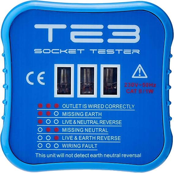 Knightsbridge TE3 Test Equipment BS1363 Socket Tester , Blue