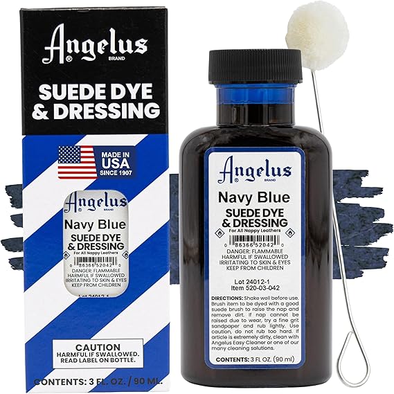 Angelus Suede Dye Navy Blue