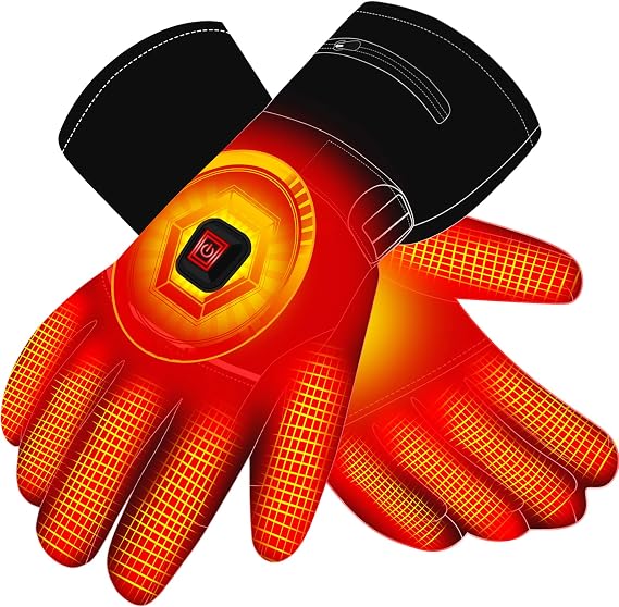 Autocastle 7.4V Rechargeable Electric Heated Gloves - Winter Warm Touchscreen Hand Warmers for Men Women - Waterproof Battery-Powered Hot Gloves for Outdoor Camping, Cycling, Skiing, Hiking