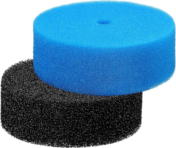 Rossesay 2 Pack Pond Replacement Filter Pads Coarse and Fine Filter Pond Pads Small for Outdoor Water Aquarium Fountain Compatible with Qfp900 and Qfp1250Uv