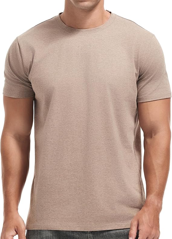 VEIISAR Crew Neck T-Shirts Premium Men's T-Shirts Soft and Fitted T-Shirt Casual Stylish Tee