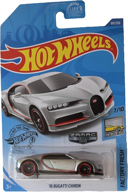 Hot Wheels Zamac '16 Bugatti Chiron 89/250, Factory Fresh Series 7/10