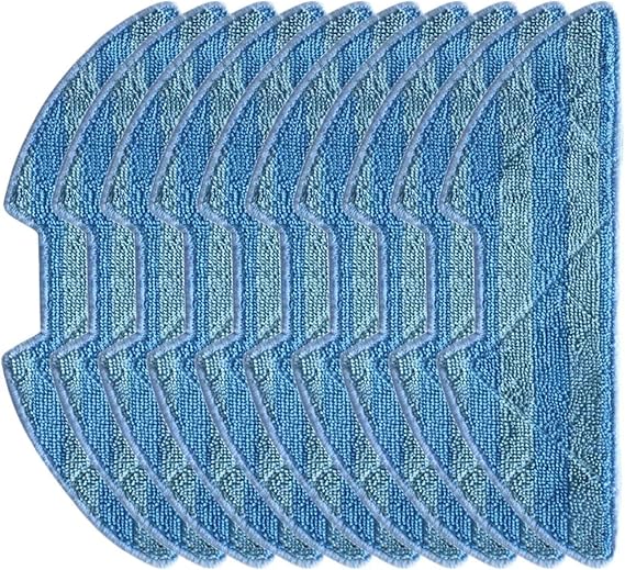 Microfiber Replacement Mop Pads Compatible for ICLEBO Robot Vacuum Cleaner Replacement Handheld Vac Spare Parts Accessories(10)