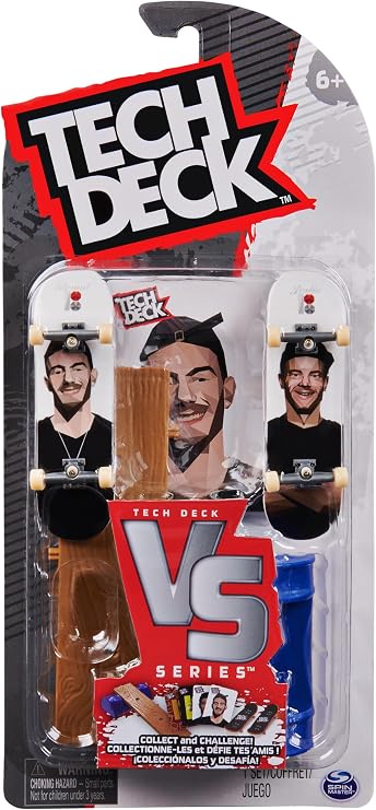 Tech Deck Versus Series - Fingerboard Set of 2 with Obstacle, Trick Cards and Accessories (Random Selection - Assorted Products) for Fingerboarding and Collecting