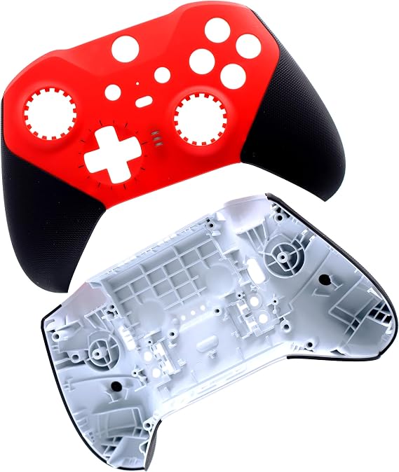 Deal4GO Front Housing Shell Faceplate Cover with Back Shell Case kit Replacement for Xbox One Elite 2 Controller Model 1797 (Red)
