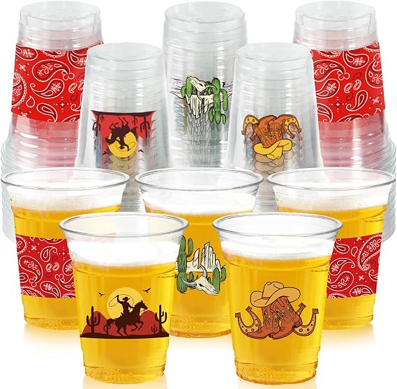 Rodeo Western Cowboy Party Decorations Cups